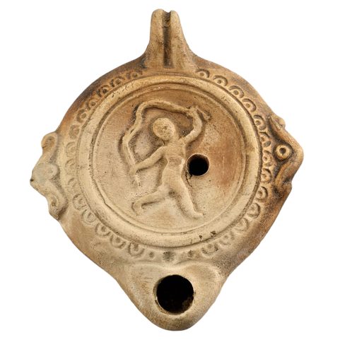 ŘÍMSKÁ OLEJOVÁ LAMPA, AMOR, LUCERNA