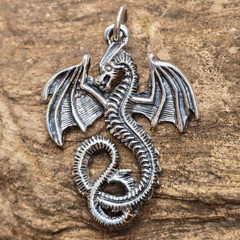 VZDUŠNÝ DRAK - STŘÍBRNÝ PŘÍVĚSEK, AG 925