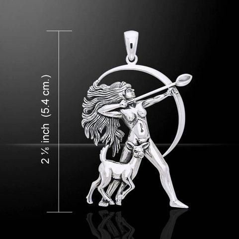 DIANA, ŘÍMSKÁ BOHYNĚ LOVU, PŘÍVĚSEK, AG 925