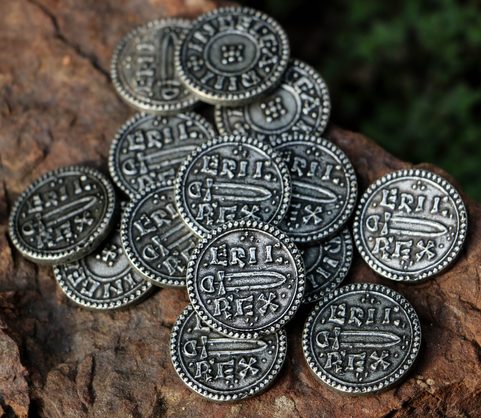 ERIC BLOODAXE, NORTHUMBIRA, 952 REPLIKA VIKINSKÉ MINCE, ZINEK