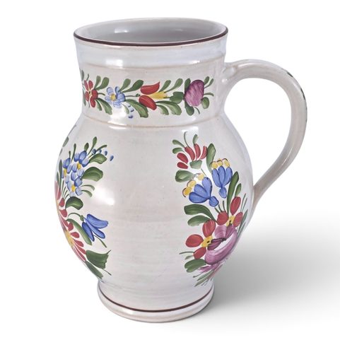 JUG, CHODSKO POTTERY, BOHEMIA 14CM