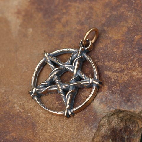 PENTAGRAM PŘÍVĚŠEK, BRONZ