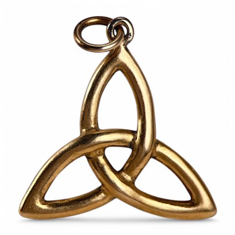 TRIQUETRA, KELTSKÝ PŘÍVĚŠEK, BRONZ