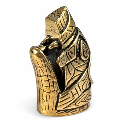 KONCOVKA VIKINGSKÉHO NOŽE WOLIN, BRONZ