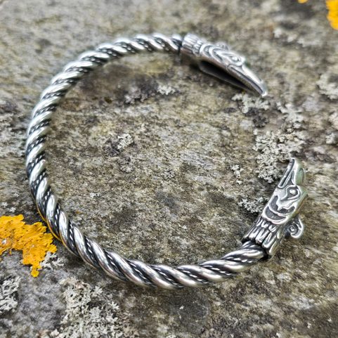 HROMOVÝ PTÁK, STŘÍBRNÝ NÁRAMEK, AG 925
