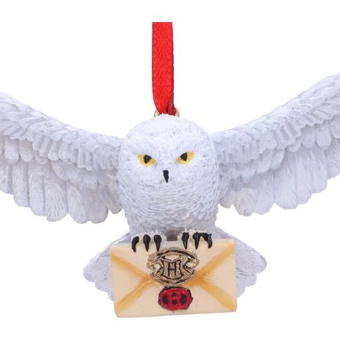HARRY POTTER HEDVIKA SOVA 13CM VÁNOČNÍ OZDOBA