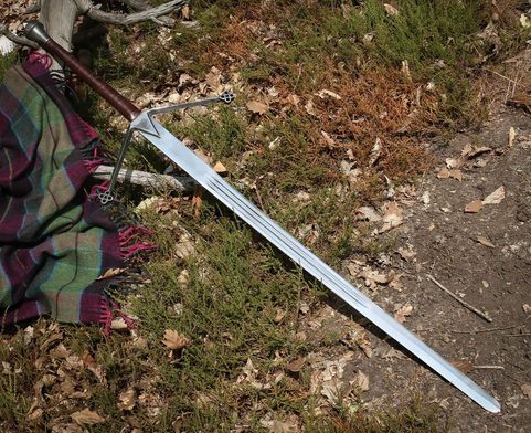 SKOTSKÝ MEČ. CLAYMORE, OBOURUČNÍ DLOUHÝ MEČ