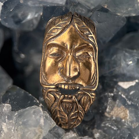 ZELENÝ MUŽ, PÁN LESA A CYKLU ŽIVOTA, PŘÍVĚŠEK, BRONZ