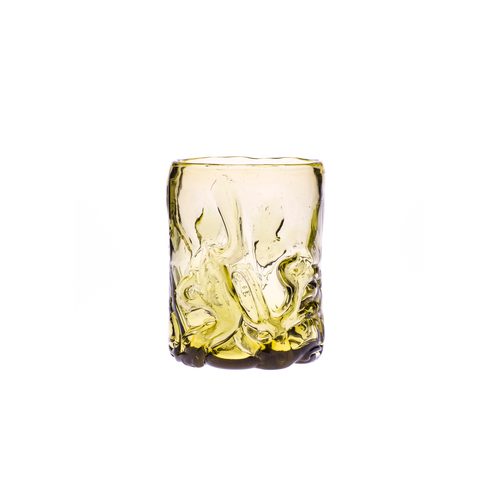 WHISKEY SKLENICE ZELENÉ LESNÍ SKLO, SADA 2 KUSY