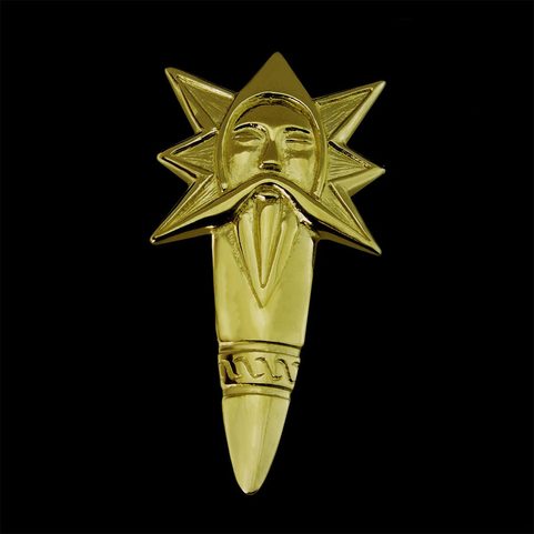 PERUN, SLOVANSKÝ BŮH, PŘÍVĚŠEK, 14K ZLATO