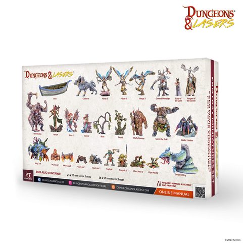 DUNGEONS & LASERS: FANTASY MINIATURES SET - EVEN MORE COMPANIONS FOR YOUR ADVENTURE!