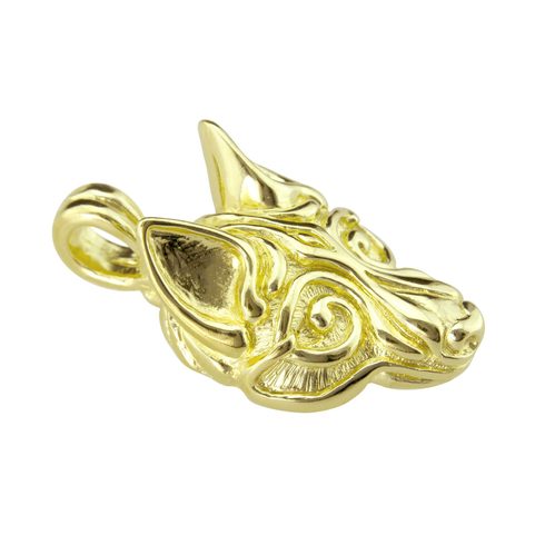 VIKINSKÝ VLK FENRIR, PŘÍVĚŠEK, 14K ZLATO