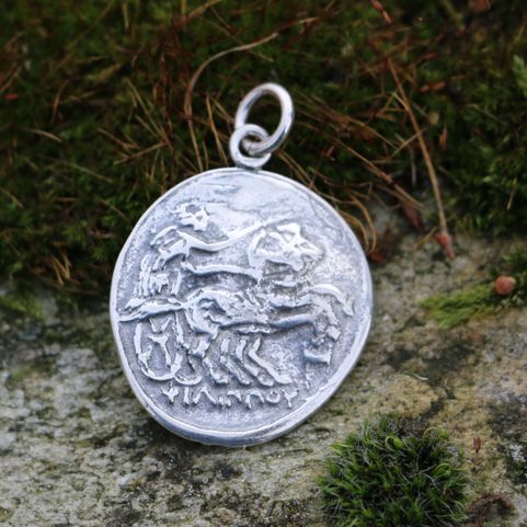 TETRADRACHMA ALEXANDRA VELIKÉHO, PŘÍVĚSEK, STŘÍBRO 925