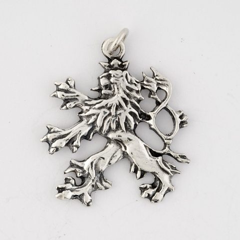 ČESKÝ LEV, STŘÍBRNÝ PŘÍVĚSEK, AG 925