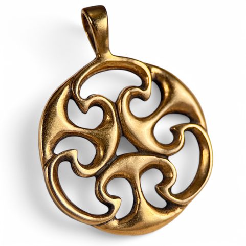 KELTSKÝ TALISMAN ŽIVOTA, REPLIKA NÁLEZU PATRNĚ Z GALIE, BRONZ