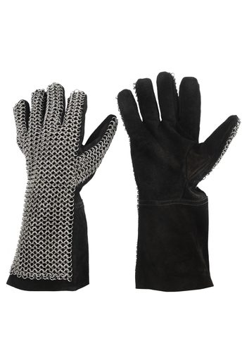 CHAINMAIL GLOVES, 6MM ID, NATURAL