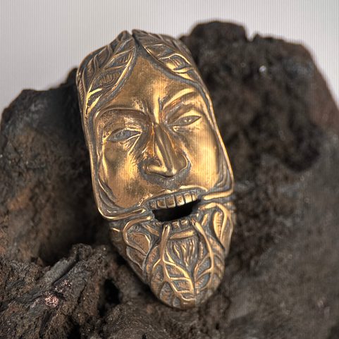 ZELENÝ MUŽ, PÁN LESA A CYKLU ŽIVOTA, PŘÍVĚŠEK, BRONZ