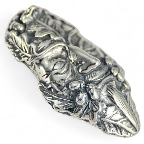 ZELENÝ MUŽ, DUBOVÝ, STŘÍBRNÝ PŘÍVĚSEK, AG 925 10G