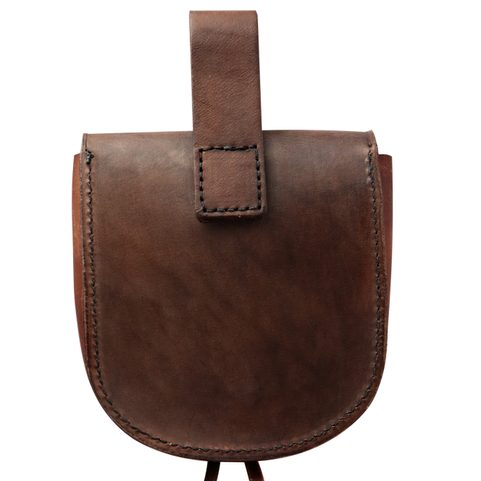 VLK, KOŽENÁ BRAŠNA, HNĚDÁ