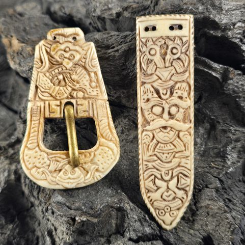 VIKINGSKÁ SADA NA OPASEK BORRE - RUČNĚ RYTÁ