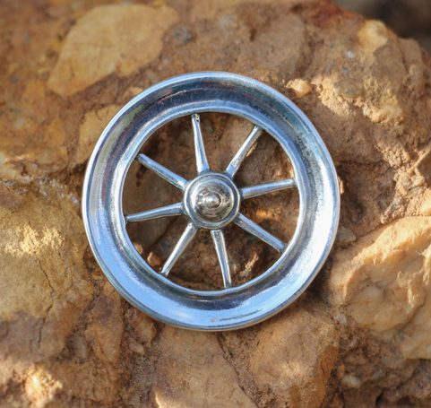 TARANISOVO KOLEČKO, STŘÍBRNÝ PŘÍVĚSEK, AG 925, 10G