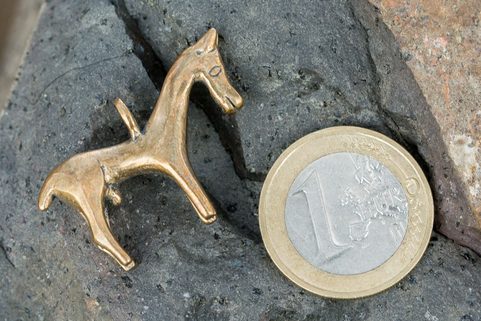 KELTSKÝ KŮŇ, GALIE, 1. STOLETÍ, AMULET, BRONZ