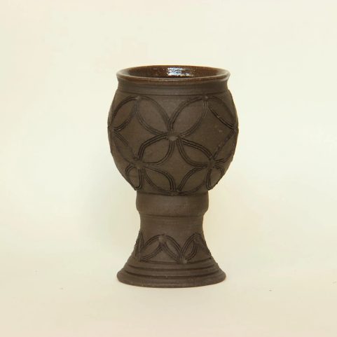 STŘEDOVĚKÝ KERAMICKÝ POHÁR, 14CM