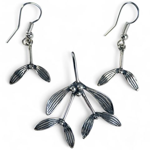 DRUIDSKÉ JMELÍ - SADA STŘÍBRNÝCH ŠPERKŮ, AG 925