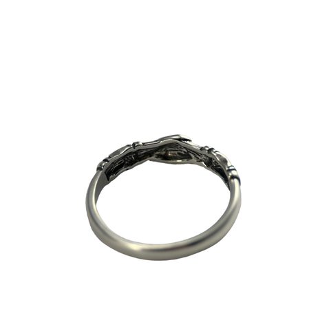 STŘÍBRNÝ PRSTEN PŘÁTELSTVÍ - FEDE RING, STŘEDOVĚKÝ, AG 925