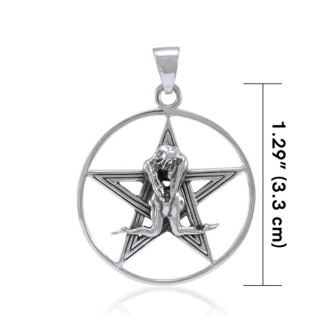 PENTAGRAM MAGIE SEXU, STŘÍBRNÝ PŘÍVĚSEK, AG 925