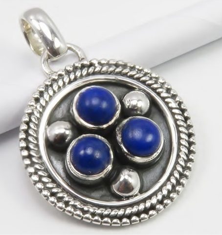 OCTAVIA, STŘÍBRNÝ PŘÍVĚSEK, LAPIS LAZULI AG 925/1000