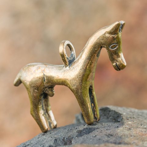 KELTSKÝ KŮŇ, GALIE, 1. STOLETÍ, AMULET, BRONZ