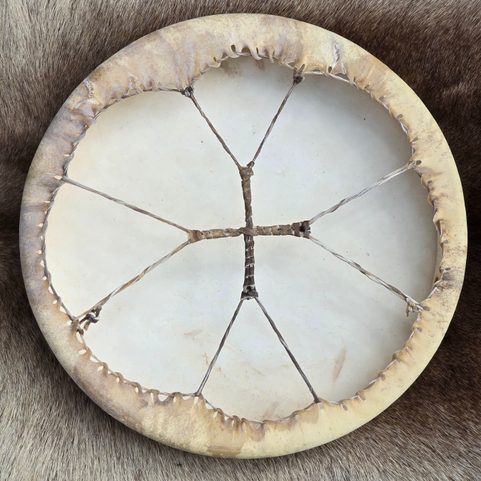 ŠAMANSKÝ, RÁMOVÝ BUBEN - Ø 40 CM