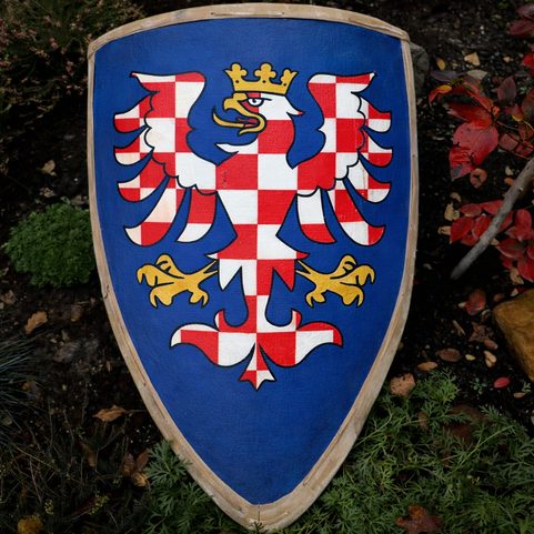 STŘEDOVĚKÝ MALOVANÝ ŠTÍT, MORAVSKÁ ORLICE