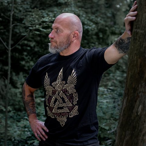 VALKNUT, VIKINSKÉ PÁNSKÉ TRIČKO BAREVNÉ