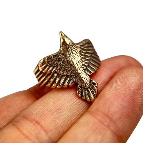 CORVUS, VRÁNA, PRSTEN, BRONZ