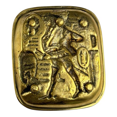 POPELNÍK HISTORICKÝ - MOSAZ, VÁLEČÍK Z TŘICTÍLETÉ VÁLKY