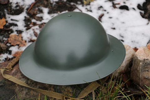 BRITSKÁ BRODIE HELMA, PŘILBA TALÍŘ - REPLIKA