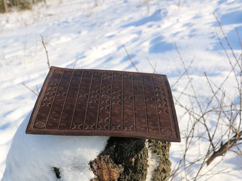 HISTORICKÁ DESKOVÁ HRA TAFL, TALLFE, HNEFATAFL - BEZ KAMENŮ, HRACÍ PLOCHA
