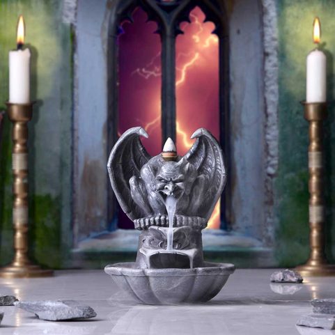 GARGOYLE - INCENSE BURNER WITH SMOKE EFFECT, 17,8 CM