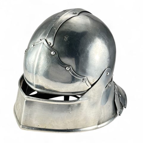 NĚMECKÝ ŠALÍŘ, STŘEDOVĚKÁ PŘILBA - HLINÍK