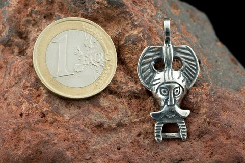 ODIN, STŘÍBRNÝ PŘÍVĚSEK, REPLIKA Z RIBE, DÁNSKO, AG 925