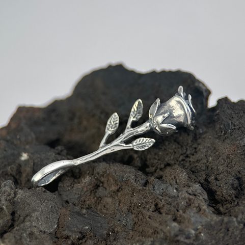 DESERT ROSE, RŮŽE, STŘÍBRNÝ PŘÍVĚSEK, AG 925