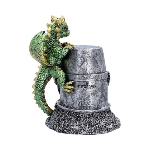 FIGURKA STŘEDOVĚKÁ PŘILBA A DRAK 12CM