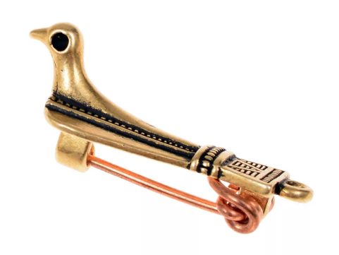 ŘÍMSKÁ PTAČÍ FIBULA, BRONZ - HOLUBICE