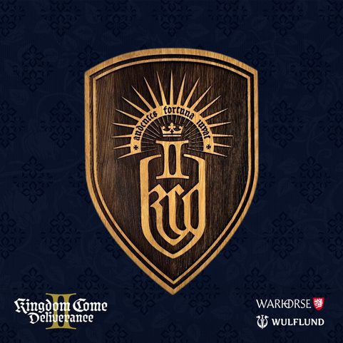 DŘEVĚNÝ ŠTÍT NA STĚNU, MALÝ, KINGDOM COME: DELIVERANCE 2