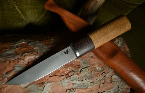 NŮŽ WENGE A DUB, DAMAŠKOVÁ OCEL 250 VRSTEV