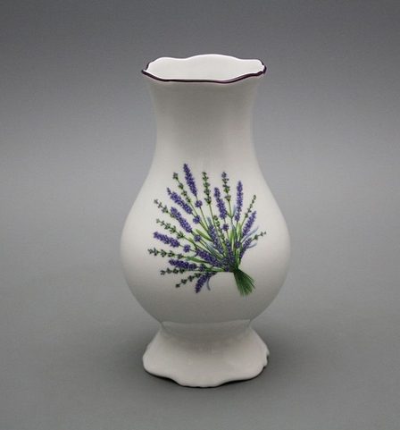 VÁZA 16CM OFÉLIE LEVANDULE, KARLOVARSKÝ PORCELÁN
