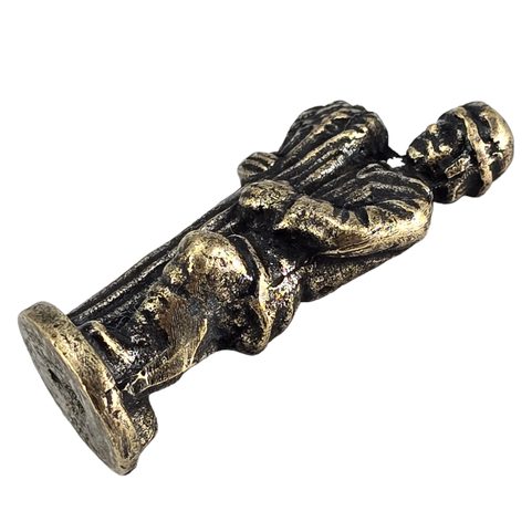 ROLNÍK, FIGURKA, ZINEK, STARÁ MOSAZ