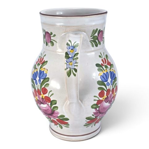 JUG, CHODSKO POTTERY, BOHEMIA 14CM